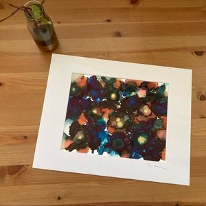 New Original Signed Artwork Alcohol Ink on Paper